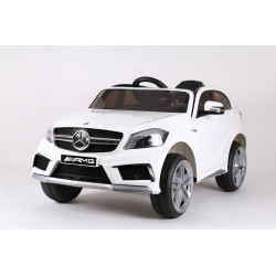 Voiture électrique pour enfant MERCEDES-BENZ A45 - Blanc - 12V - USB - FM - 2 moteurs