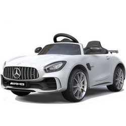 Voiture électrique pour enfant MERCEDES BENZ AMG GT - Blanc - 12V - 2 Moteurs - Télécommande parentale