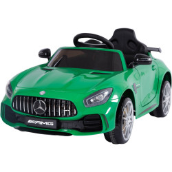 Voiture électrique pour enfant MERCEDES BENZ AMG GT - Vert - 12V - 2 Moteurs - Télécommande parentale