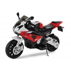 Moto électrique rouge BMW S1000RR