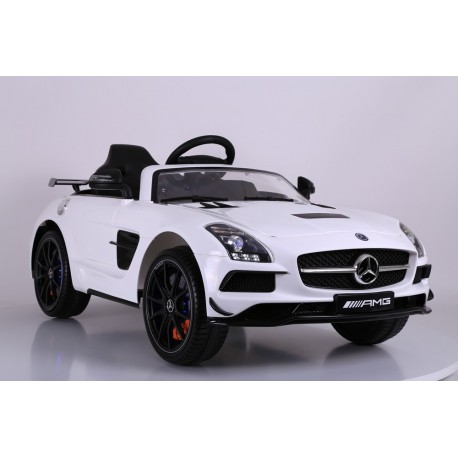 Véhicule électrique pour enfants MERCEDES BENZ SLS AMG blanc