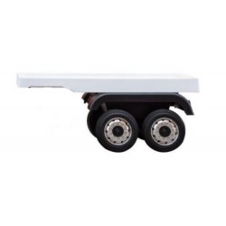 Remorque blanche pour camion MERCEDES BENZ ACTROS