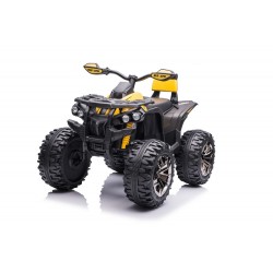 Quad électrique pour enfant jaune FAST AND BABY - 12V - USB - démarrage et arrêt progressif